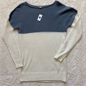 New Tall Colorblock Gap Blue Knit Sweater